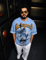 Force Printed Men Round Neck Blue T-Shirt
