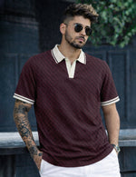 Force Solid Men Polo Neck WINE T-Shirt