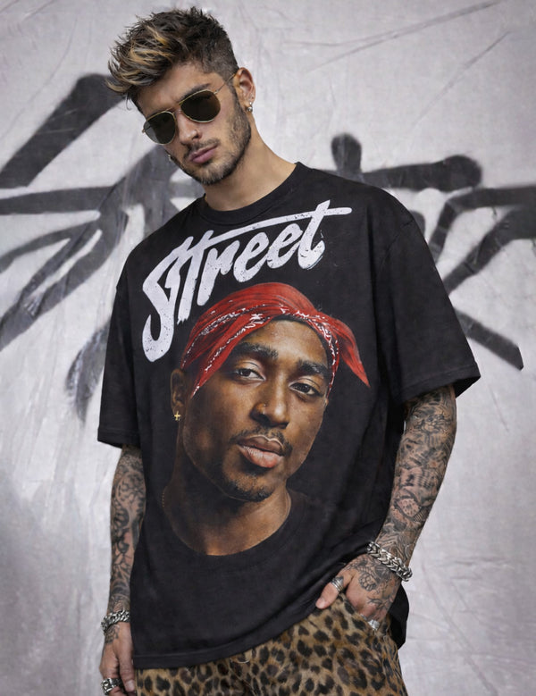 Force Printed Men Round Neck Black T-Shirt