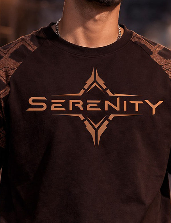 Force Printed Men Round Neck Brown T-Shirt
