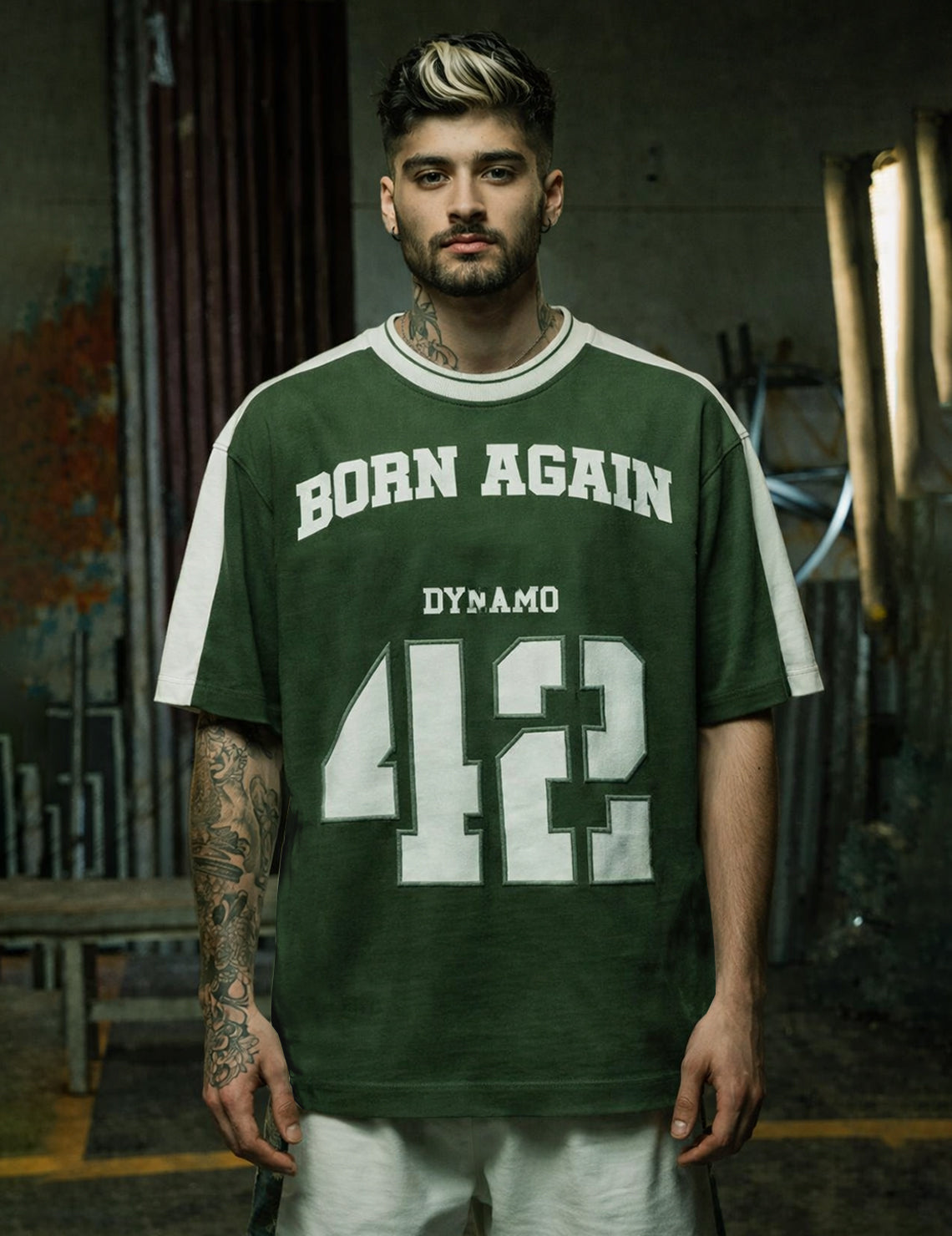Force Printed Men Round Neck Green T-Shirt