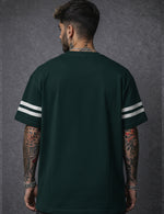 Force Printed Men Round Neck Green T-Shirt