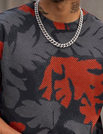 Force Self Design Men Round Neck Multicolor T-Shirt