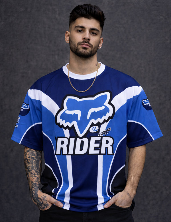 Force Printed Men Round Neck Blue T-Shirt