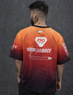 Force Printed Men Round Neck Orange T-Shirt