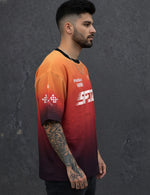 Force Printed Men Round Neck Orange T-Shirt