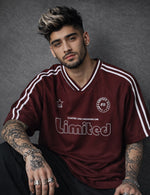 Force Printed Men V Neck Maroon T-Shirt