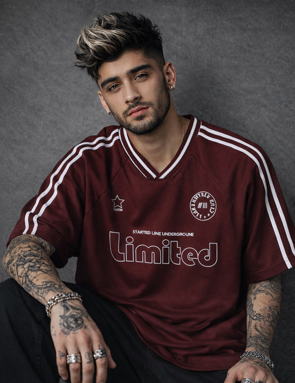 Force Printed Men V Neck Maroon T-Shirt