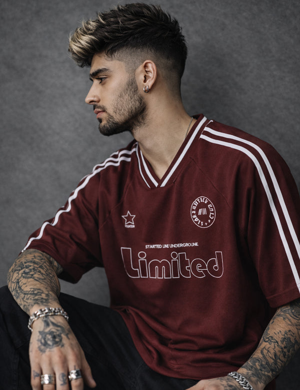 Force Printed Men V Neck Maroon T-Shirt