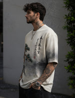 Force Printed Men Round Neck White T-Shirt