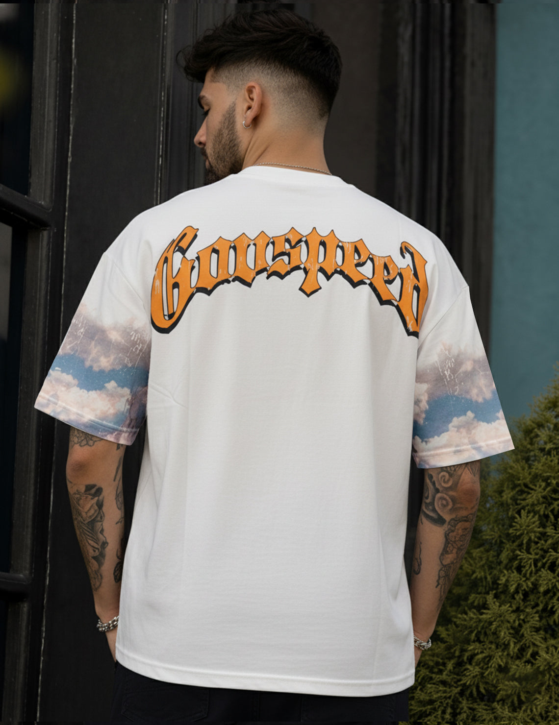 Force Printed Men Round Neck White T-Shirt