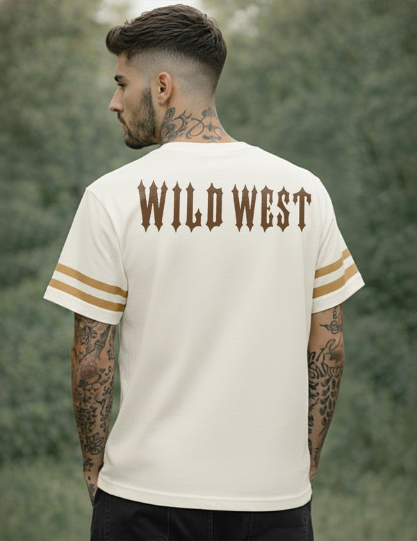 Force Printed Men Round Neck Off-White T-Shirt