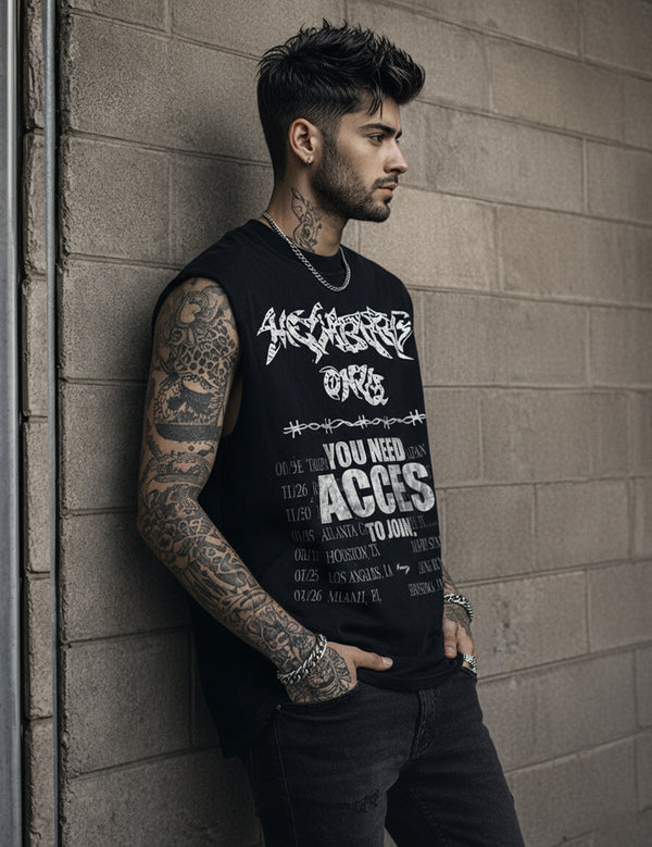 Force Men Black Vest