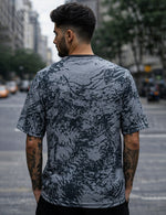 Force Printed Men Round Neck Grey T-Shirt