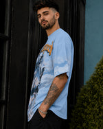 Force Printed Men Round Neck Blue T-Shirt