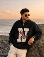 Force Printed Men Black Sweatshirt