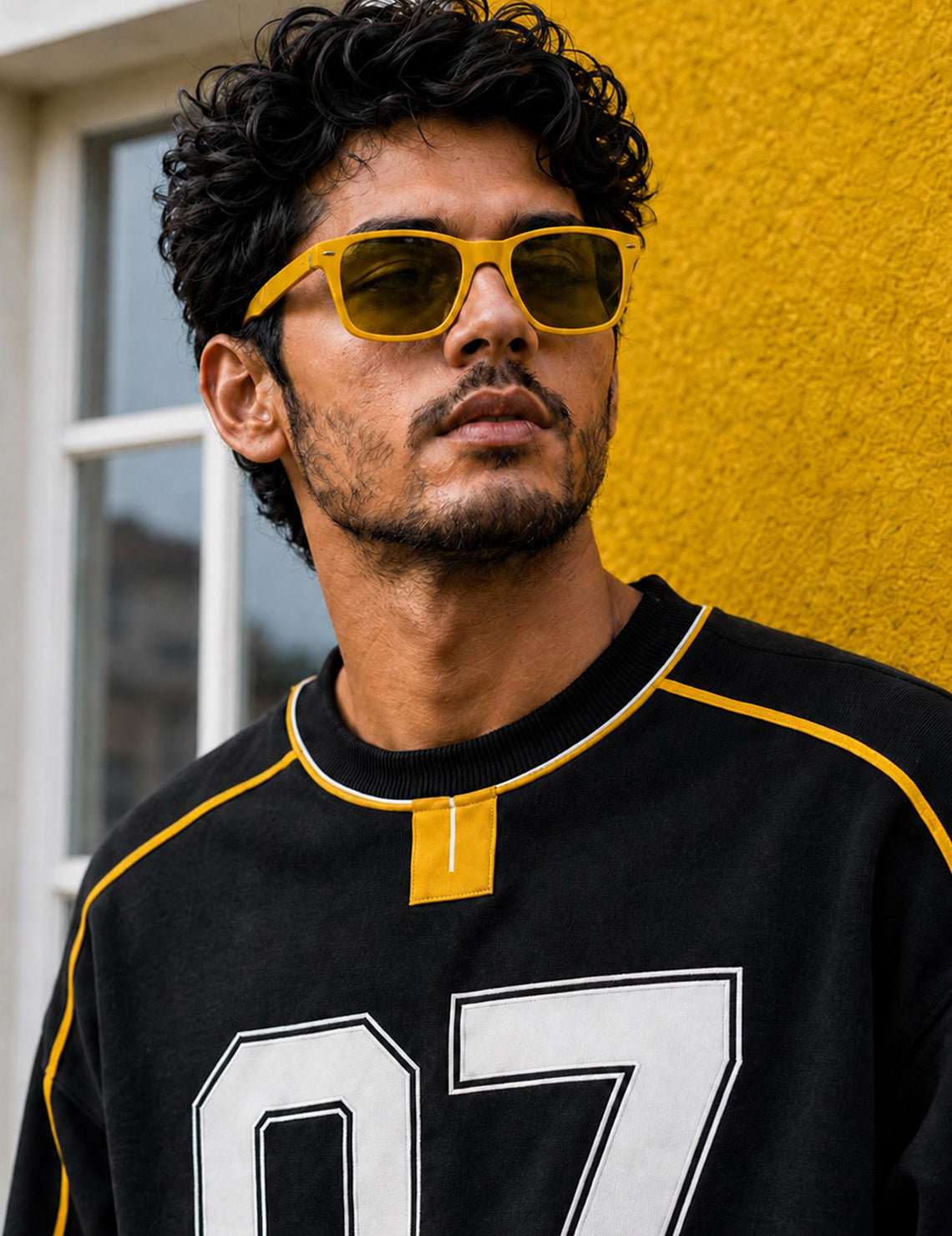 Force Printed Men Black Sweatshirt