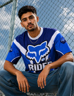 Force Printed Men Round Neck Blue T-Shirt
