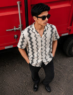 Force Men Printed Casual White Shirt