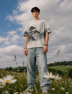 Force Printed Men Round Neck White T-Shirt