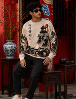 Force Printed Men Round Neck Beige T-Shirt