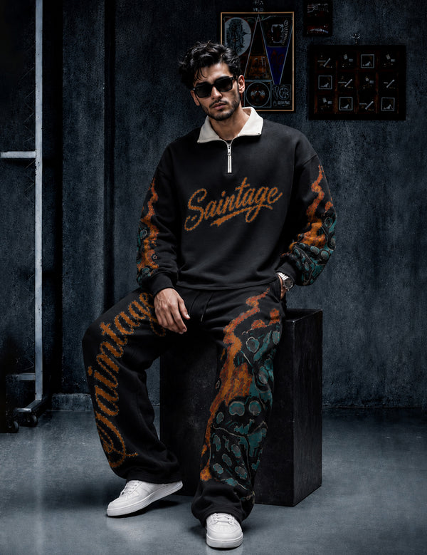 FORCE Mens Black Co-ords Set