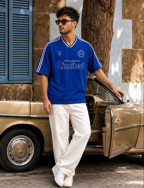 Force Printed Men V Neck T-Shirt