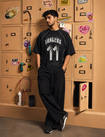Force Printed Men Round Neck Black T-Shirt