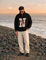 Force Printed Men Black Sweatshirt