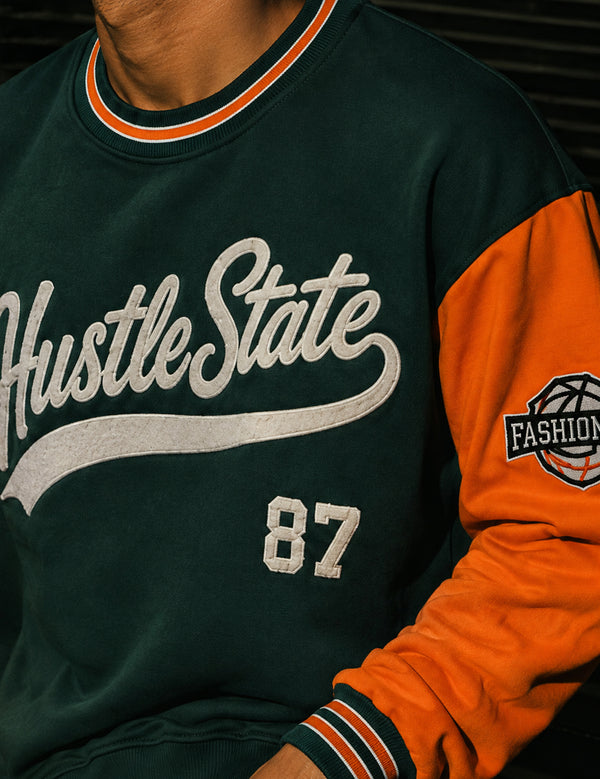 Force Printed Men Green Sweatshirt