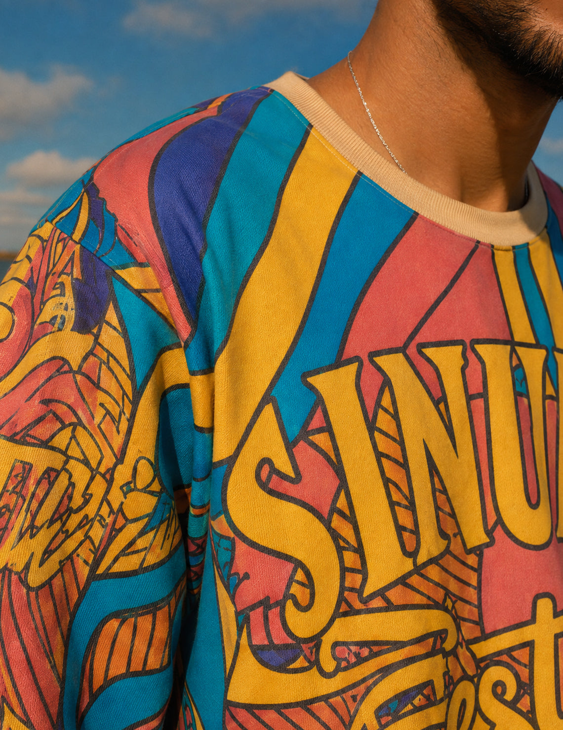 Force Printed Men Round Neck Multi Colour T-Shirt