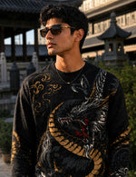 Force Printed Men Round Neck Black T-Shirt