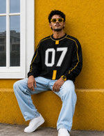 Force Printed Men Black Sweatshirt