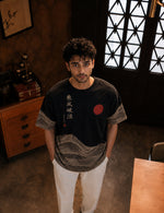 Force Printed Men Round Neck Black T-Shirt