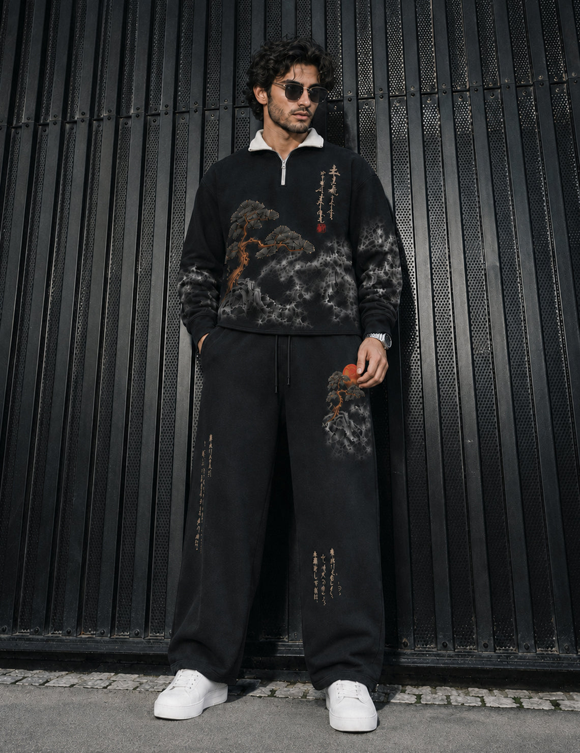 FORCE Mens Black Co-ords Set