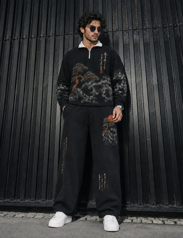 FORCE Mens Black Co-ords Set