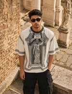 Force Printed Men Round Neck Beige T-Shirt