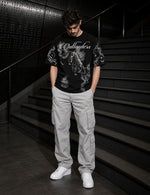 Phantom Prowl – Black Panther Graphic Half-Sleeve T-Shirt