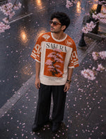 Force Printed Men Round Neck Orange T-Shirt