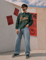 Force Printed Men Green Sweatshirt