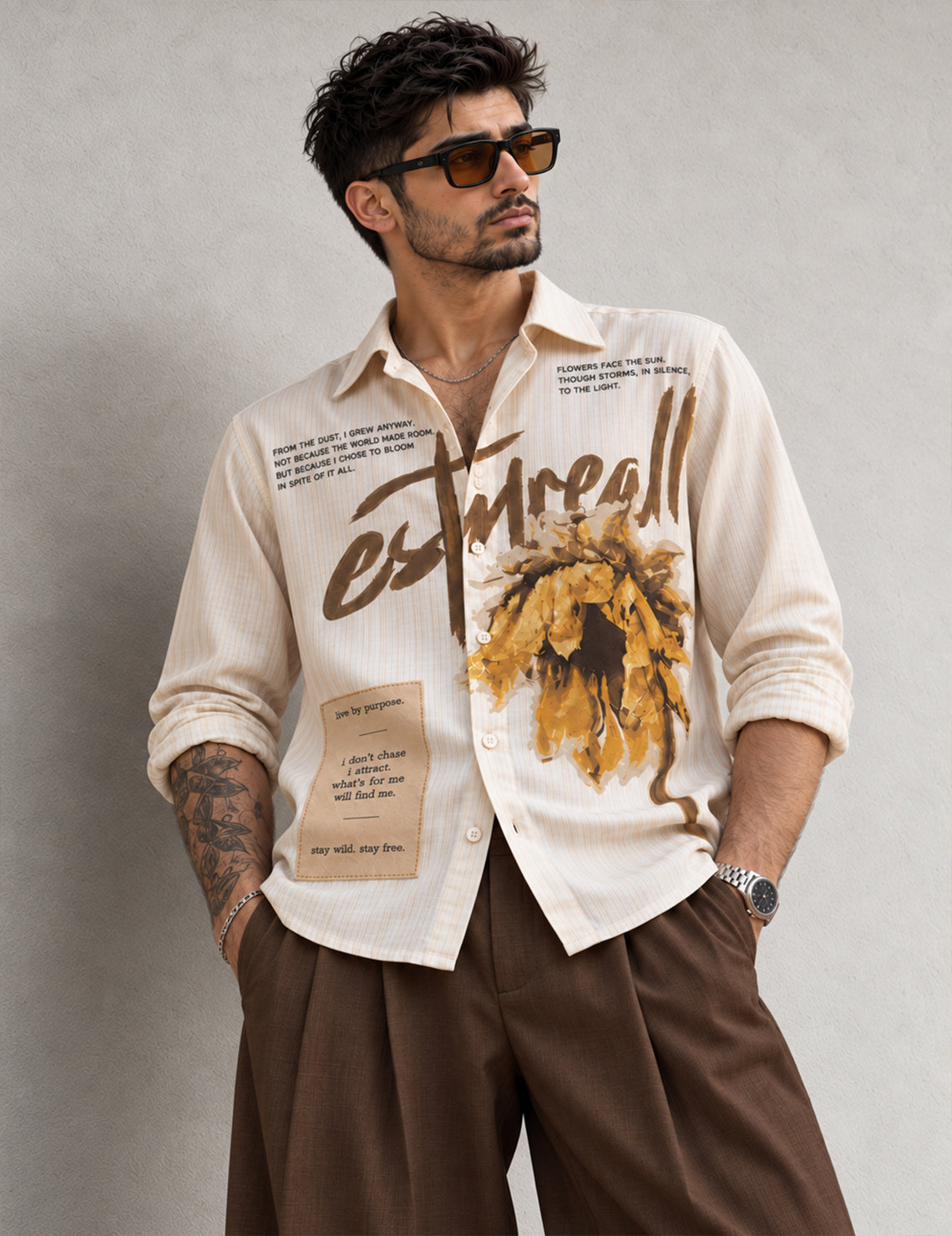 Force Men Printed Casual Shirt