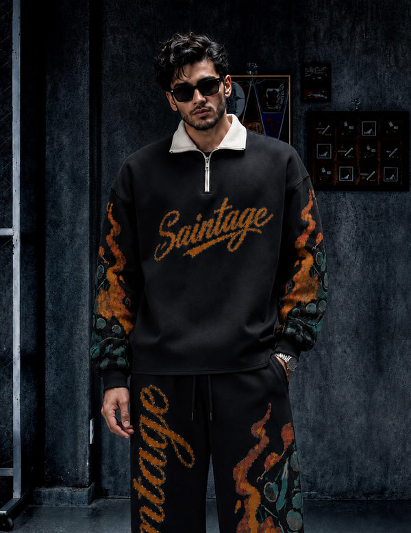 FORCE Mens Black Co-ords Set