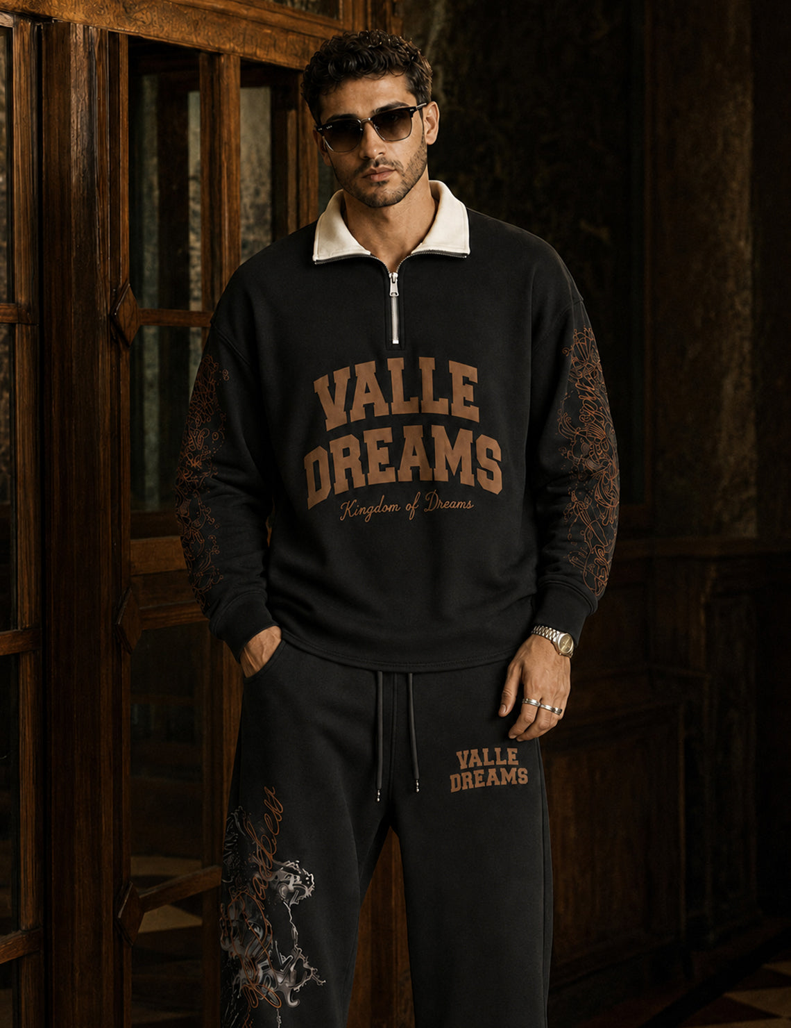 FORCE Mens Black Co-ords Set