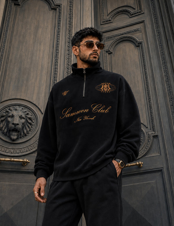 Force Printed Men Black Sweatshirt