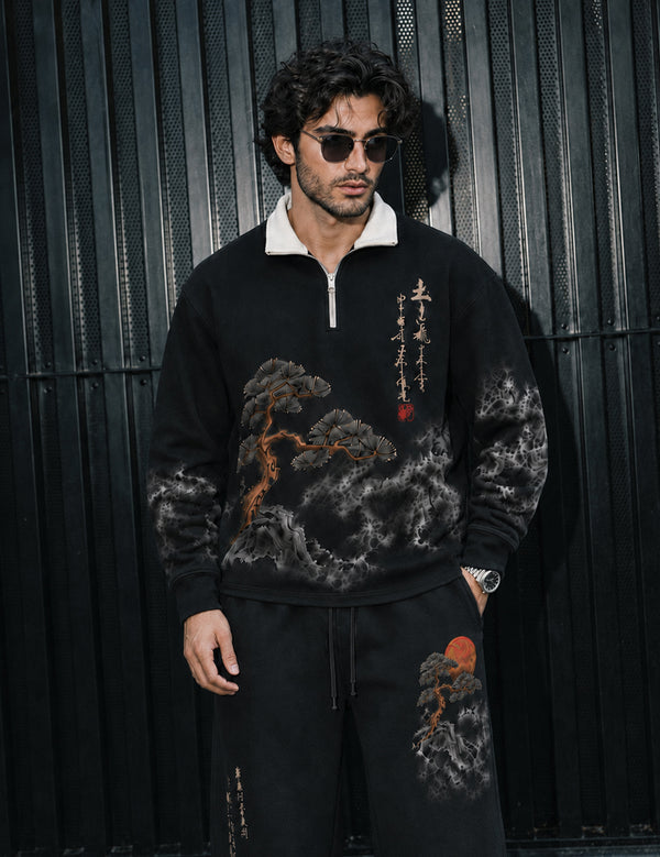 FORCE Mens Black Co-ords Set