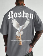 Force Printed Men Round Neck Grey T-Shirt