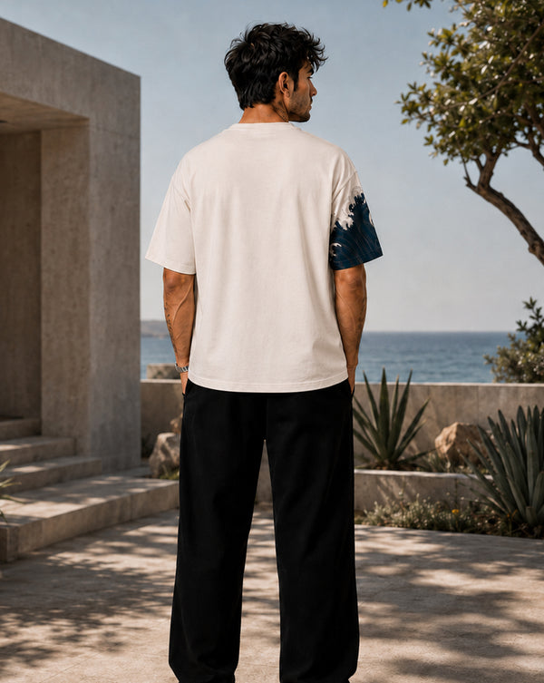 Force Printed Men Round Neck White T-Shirt